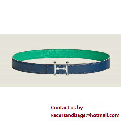 Hermes Mors H belt buckle & Reversible leather strap 24 mm 03 2023